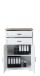 Aktenschrank >Jasmin< in Pinie hell - 86x127x38cm (BxHxT)