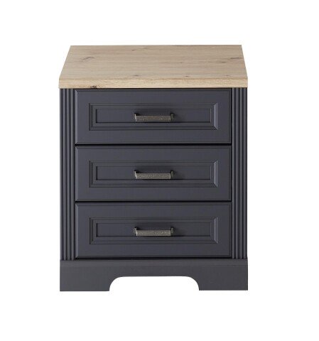 Rollcontainer >Jasmin< in Graphit - 54x62x39cm (BxHxT)