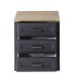 Rollcontainer >Jasmin< in Graphit - 54x62x39cm (BxHxT)