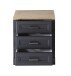 Rollcontainer >Jasmin< in Graphit - 54x62x39cm (BxHxT)
