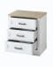 Rollcontainer >Jasmin< in Pinie hell - 54x62x39cm (BxHxT)