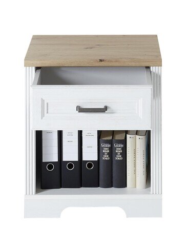 Rollcontainer >Jasmin< in Pinie hell - 54x62x39cm (BxHxT)