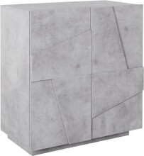 Sideboard >Piacenza< in Beton Nachbildung - 81x86x44cm (BxHxT)