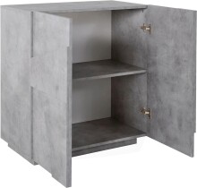 Sideboard >Piacenza< in Beton Nachbildung - 81x86x44cm (BxHxT)