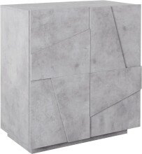 Sideboard >Piacenza< in Beton Nachbildung - 81x86x44cm (BxHxT)