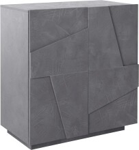 Sideboard >Piacenza< in Schiefer Nachbildung - 81x86x44cm (BxHxT)