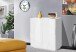 Sideboard >Piacenza< in Weiß-Hochglanz - 81x86x44cm (BxHxT)