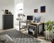 Schreibtisch >Jasmin< in Graphit - 160x76x80cm (BxHxT)