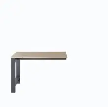 Schreibtisch >Jasmin< in Graphit - 120x76x50cm (BxHxT)