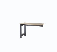 Schreibtisch >Jasmin< in Graphit - 120x76x50cm (BxHxT)