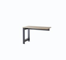 Schreibtisch >Jasmin< in Graphit - 120x76x50cm (BxHxT)