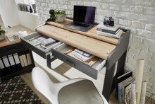 Sekretär >Jasmin< in Graphit - 120x84x53cm (BxHxT)