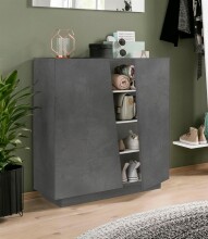 Schuhschrank >Viterbo< in Schiefer Nachbildung -...