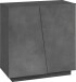 Schuhschrank >Viterbo< in Schiefer Nachbildung - 79,2x86x38cm (BxHxT)