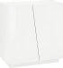 Schuhschrank >Viterbo< in Weiß-Hochglanz - 79,2x86x38cm (BxHxT)