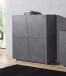 Highboard >Viterbo< in Schiefer Nachbildung oder Weiß-Hochglanz