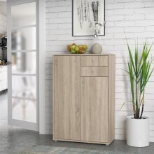 Kommode >Tembi< in Sonoma Eiche - 73,7x111,1x34,8cm (BxHxT)