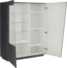 Vitrine >Viterbo< in Schiefer Nachbildung - 120x146x43cm (BxHxT)