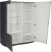 Vitrine >Viterbo< in Schiefer Nachbildung - 120x146x43cm (BxHxT)
