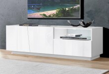 TV-Board >Viterbo< in Schiefer Nachbildung oder Weiß-Hochglanz