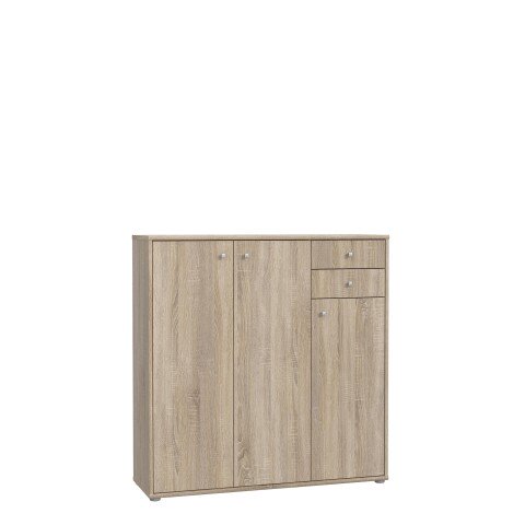 Kommode >Tembi< in Sonoma Eiche - 108,8x85,5x34,8cm (BxHxT)
