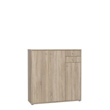 Kommode >Tembi< in Sonoma Eiche - 108,8x85,5x34,8cm...