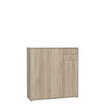 Kommode >Tembi< in Sonoma Eiche - 108,8x85,5x34,8cm...