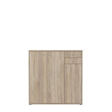 Kommode >Tembi< in Sonoma Eiche - 108,8x85,5x34,8cm (BxHxT)