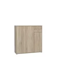 Kommode >Tembi< in Sonoma Eiche - 108,8x85,5x34,8cm...