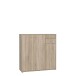 Kommode >Tembi< in Sonoma Eiche - 108,8x85,5x34,8cm (BxHxT)