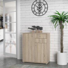Kommode >Tembi< in Sonoma Eiche - 73,7x85,5x34,8cm (BxHxT)
