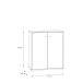 Kommode >Tembi< in Sonoma Eiche - 73,7x85,5x34,8cm (BxHxT)