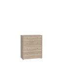 Kommode >Tembi< in Sonoma Eiche - 73,7x85,5x34,8cm...