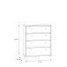 Kommode >Tembi< in Sonoma Eiche - 73,7x85,5x34,8cm (BxHxT)