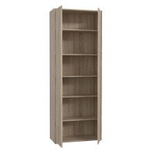 Aktenschrank >Tembi< in Sonoma Eiche - 73,7x197,5x34,8cm (BxHxT)
