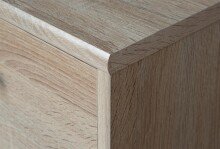 Aktenschrank >Tembi< in Sonoma Eiche - 73,7x197,5x34,8cm (BxHxT)