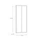 Aktenschrank >Tembi< in Sonoma Eiche - 73,7x197,5x34,8cm (BxHxT)