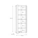 Aktenschrank >Tembi< in Sonoma Eiche - 73,7x197,5x34,8cm (BxHxT)