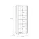 Aktenschrank >Tembi< in Sonoma Eiche - 73,7x197,5x34,8cm (BxHxT)