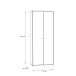 Aktenschrank >Tembi< in Sonoma Eiche - 73,7x197,5x34,8cm (BxHxT)