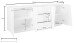 Sideboard >Viterbo< in Schiefer Nachbildung - 220x86x43cm (BxHxT)