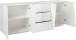 Sideboard >Viterbo< in Weiß-Hochglanz - 220x86x43cm (BxHxT)