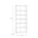 Regal >Tembi< in Sonoma Eiche - 73,7x197,5x34,8cm (BxHxT)