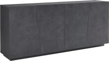Sideboard >Viterbo< in Schiefer Nachbildung oder Weiß-Hochglanz