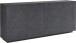 Sideboard >Viterbo< in Schiefer Nachbildung - 200x86x43cm (BxHxT)
