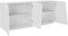 Sideboard >Viterbo< in Weiß-Hochglanz - 200x86x43cm (BxHxT)