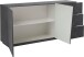 Sideboard >Viterbo< in Schiefer Nachbildung oder Weiß-Hochglanz