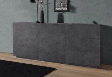 Sideboard >Viterbo< in Schiefer Nachbildung - 180x86x43cm (BxHxT)