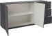 Sideboard >Viterbo< in Schiefer Nachbildung - 180x86x43cm (BxHxT)