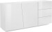 Sideboard >Viterbo< in Weiß-Hochglanz - 180x86x43cm (BxHxT)